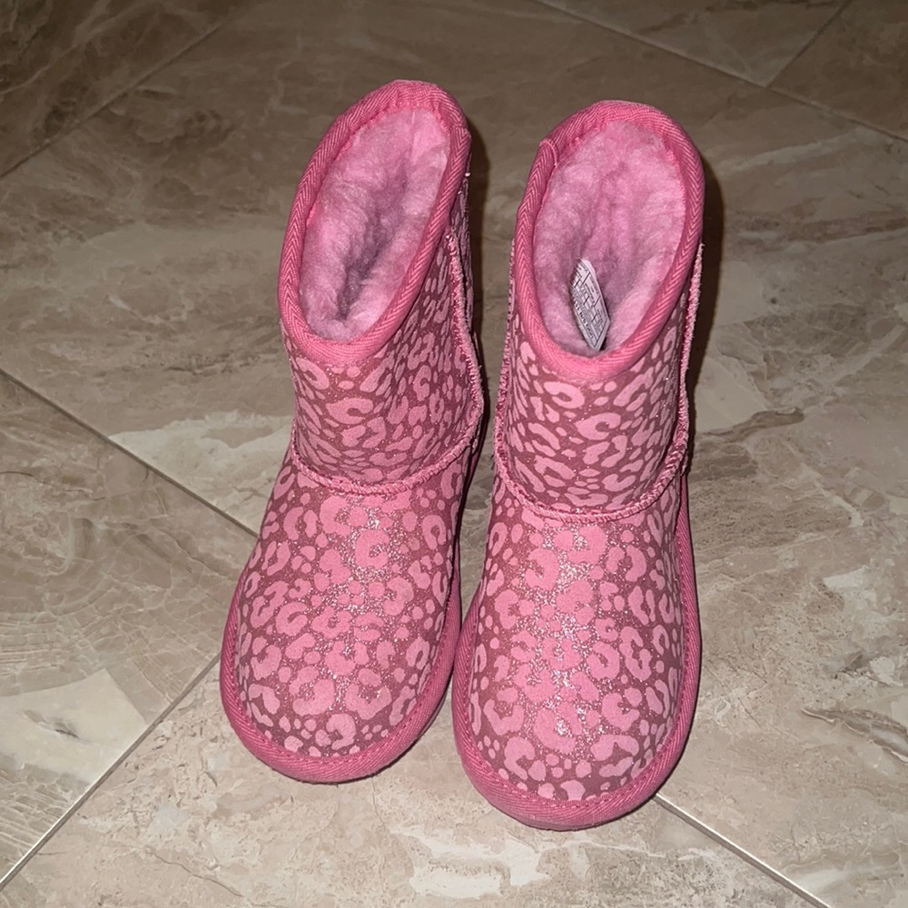 Pink Leopard Glitter Uggs